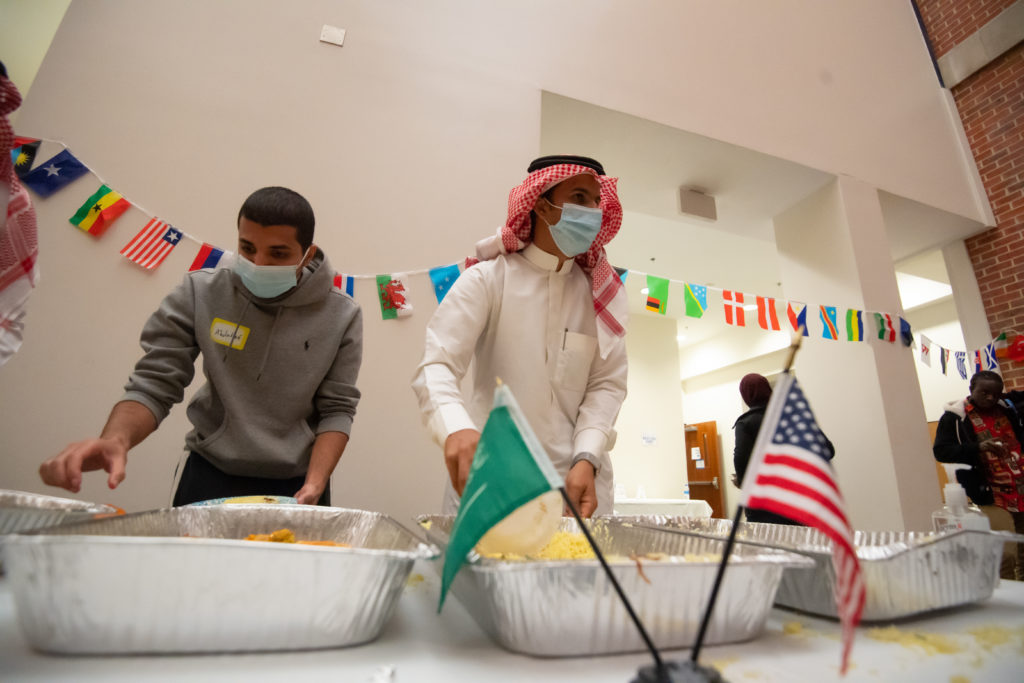 Students share meals from their native countries
